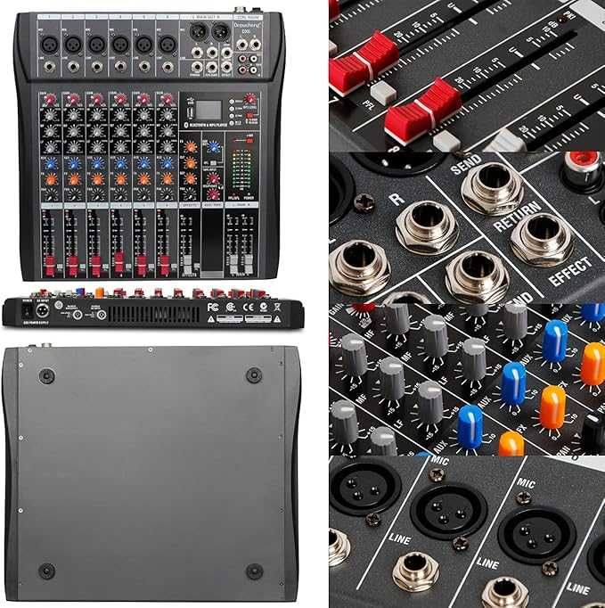 Mikser muzyczny 6 kanałowy profesjonalny nowy