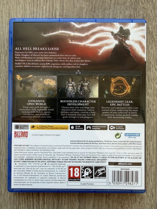Diablo IV (4) PS5 / Диск як новий