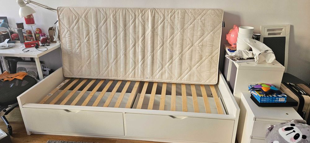 Łóżko Ikea 90x200 z szufladami