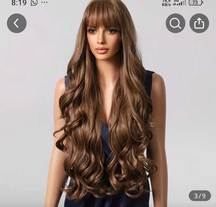 PERUKA dlugie włosy