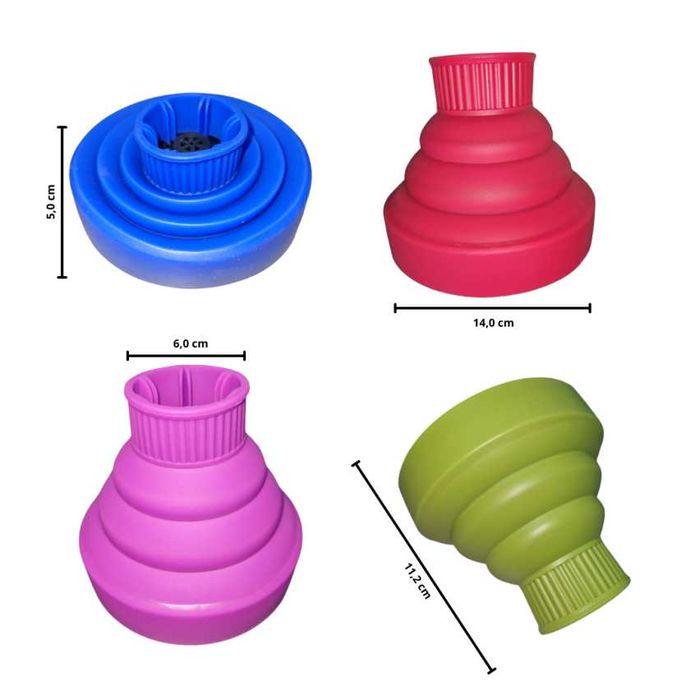 Difusor de Silicone Dobrável para Secador de Cabelo