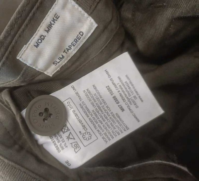 Marco polo mod mikke slim tapered spodnie męskie chinosy W30L34