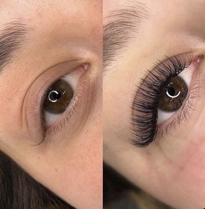Наращивание ресниц пр Поля 75минут 500грн