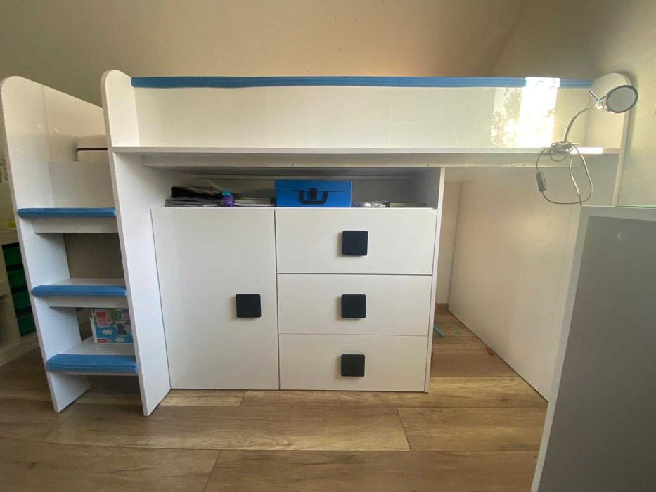 Łóżko piętrowe antresola TOLEDO 1 z biurkiem