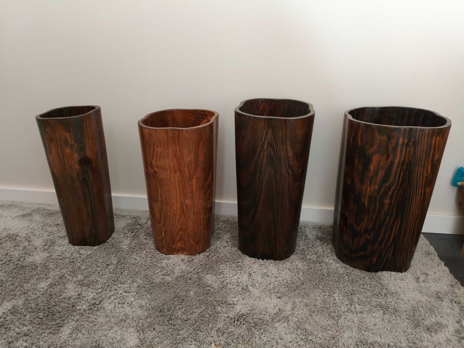 Vasos de madeira
