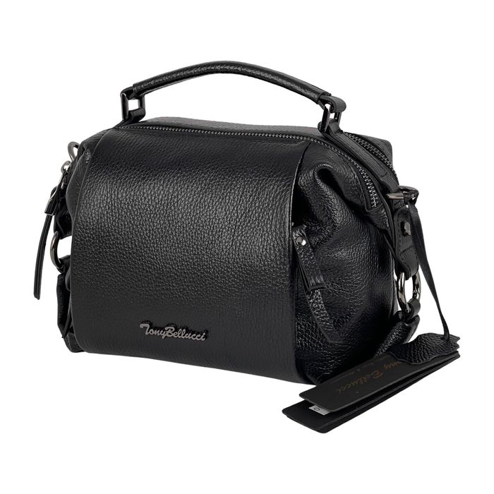 Сумка жіноча шкіряна Tony Bellucci 0308-281 чорна