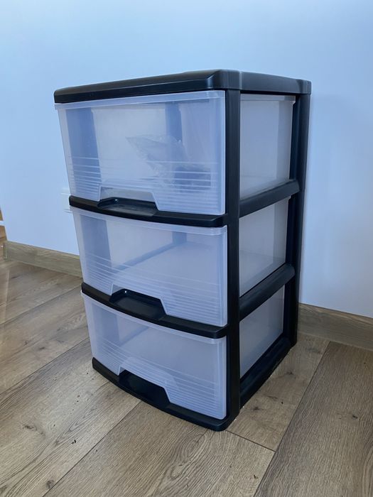 Nowa komoda kontenerek z 3 szufladami na kółkach lub bez organizer