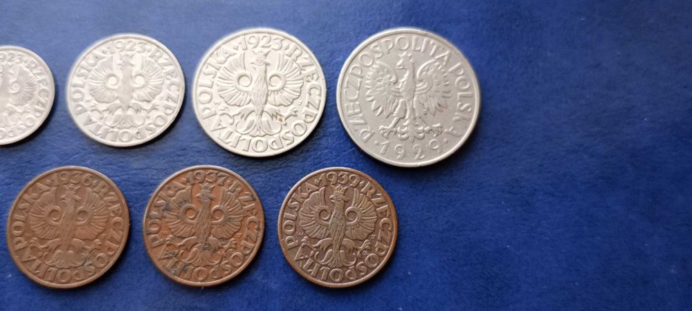 Stare monety Medal 2RP 9 sztuk od 1923 do 1939 Lesko • OLX.pl
