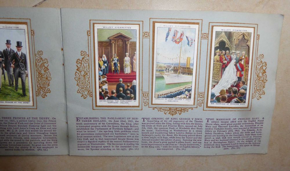 1935 cartões de tabaco "Reinado do Rei Jorge V" - colecção completa