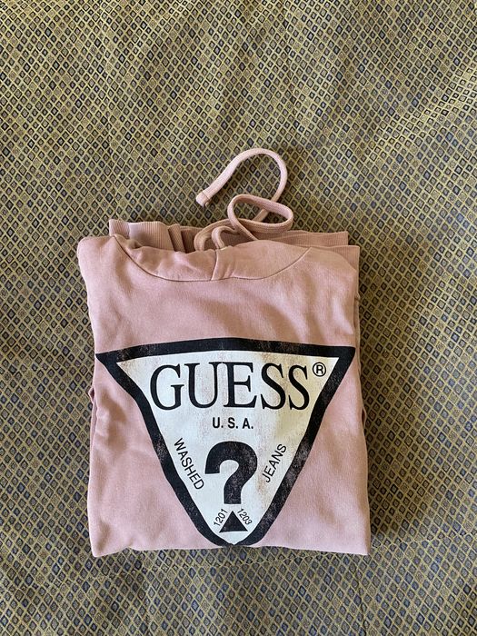 Guess różowa bluza tie dye męska
