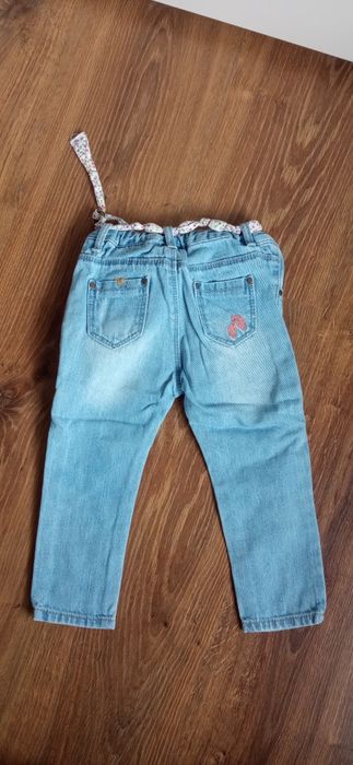 Spodnie dziewczęce 86 Zara baby girl jeansy