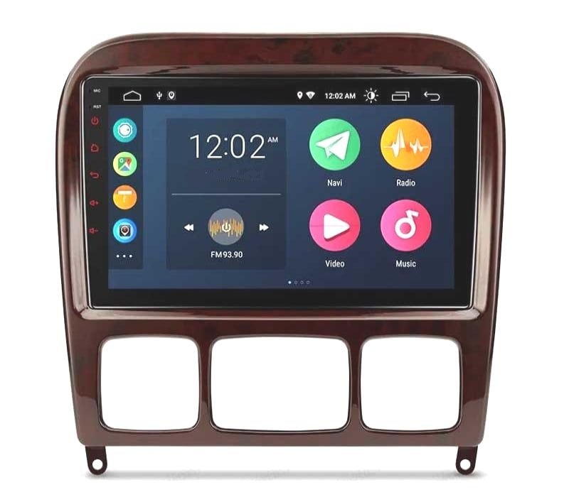 AUTO RÁDIO 9″ GPS ANDROID 13 MERCEDES CLASE S W220 98-05