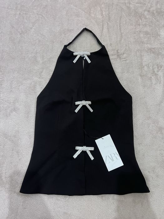 Top  Zara com brilhantes