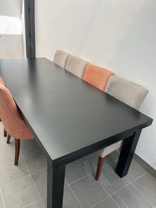Mesa madeira preta