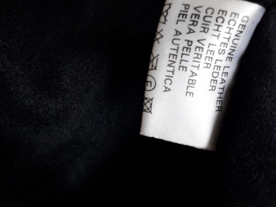 Skórzany płaszcz M damski