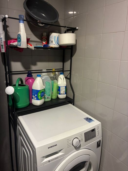 Prateleira metálica para máquina de lavar roupa