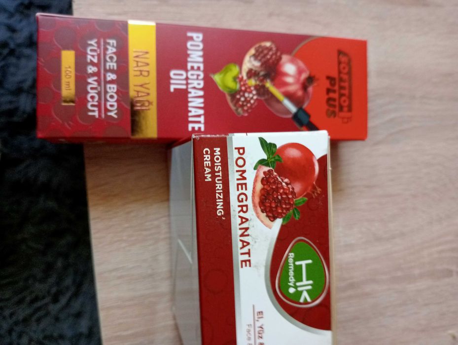 olejek kosmetyczny + krem z granatu
