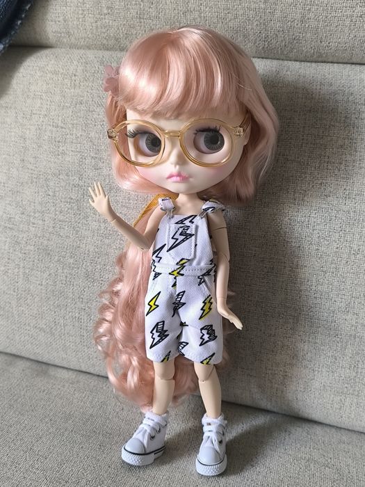 Jardineira para boneca Blythe