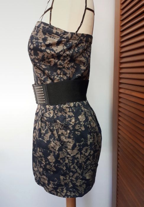 Vestido Estampado Camuflado curto