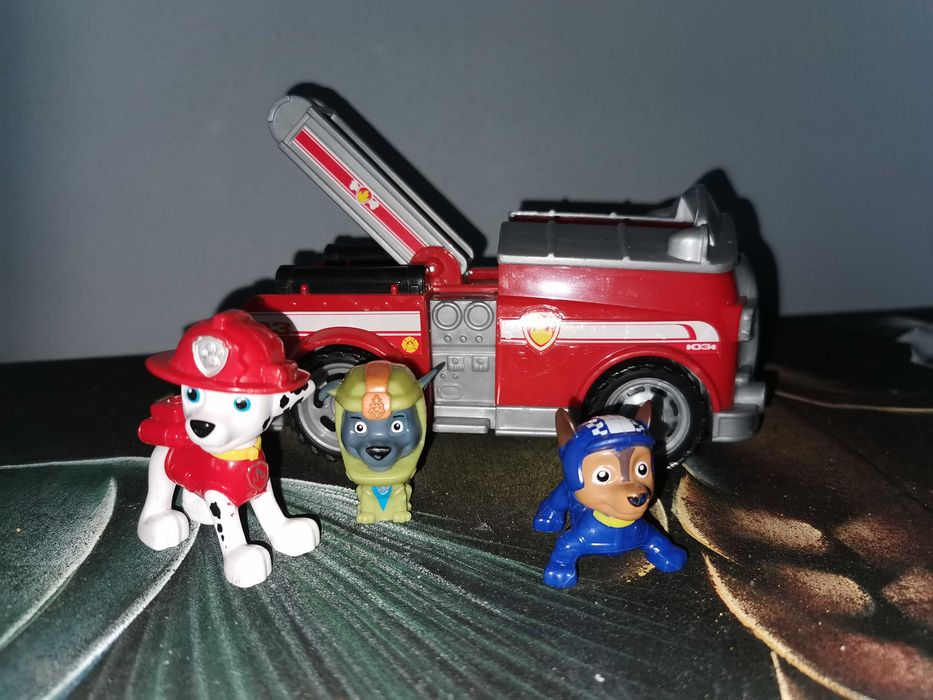 Pojazd psi patrol marchall, wóz strażacki Marschalla, duża Figurka