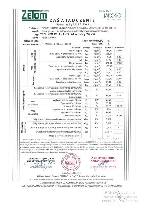 PELLET 5KLASA ekoGroszek! Kocioł Piec 24KW 170-240m2 dostawa 0zł!
