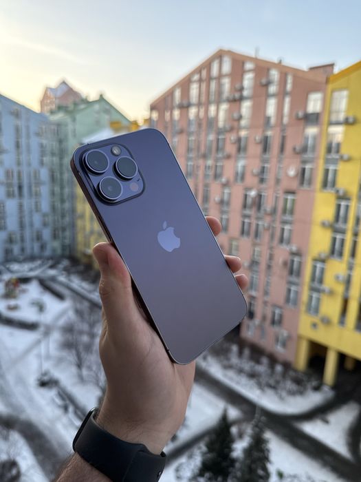 93% Аккум iPhone 14 Pro Max 256Gb Deep Purple Neverlock Айфон про мах