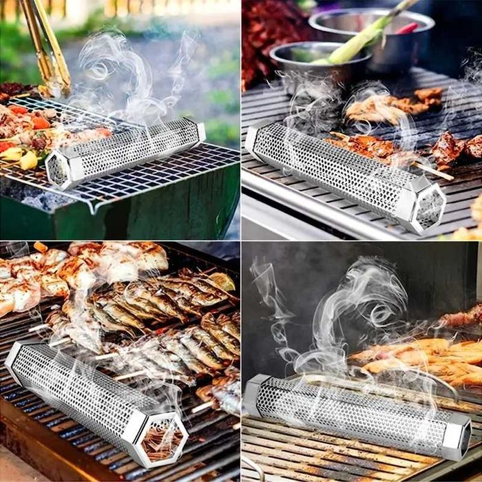 Генератор горячего холодного копчения труба дымогенератор гриля WEBER