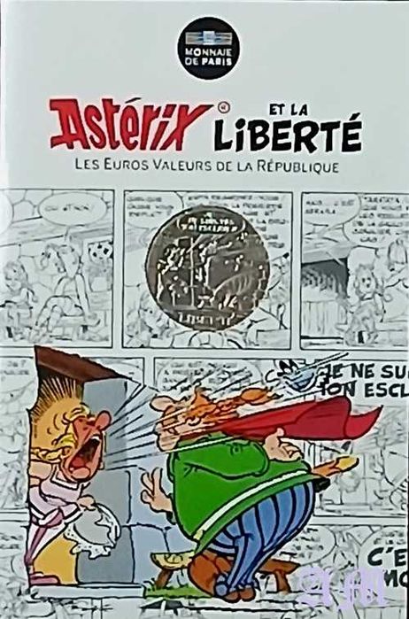 França 10€ Astérix série Liberté Prata