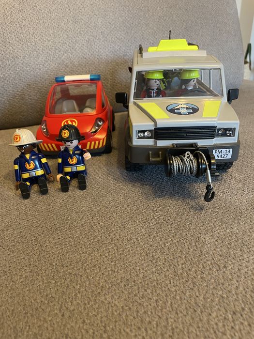Playmobile samochód patrol górski plus straż pożarna