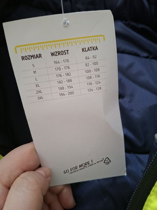 Kamizelka bezrękawnik 3XL ocieplana Benefit Marino