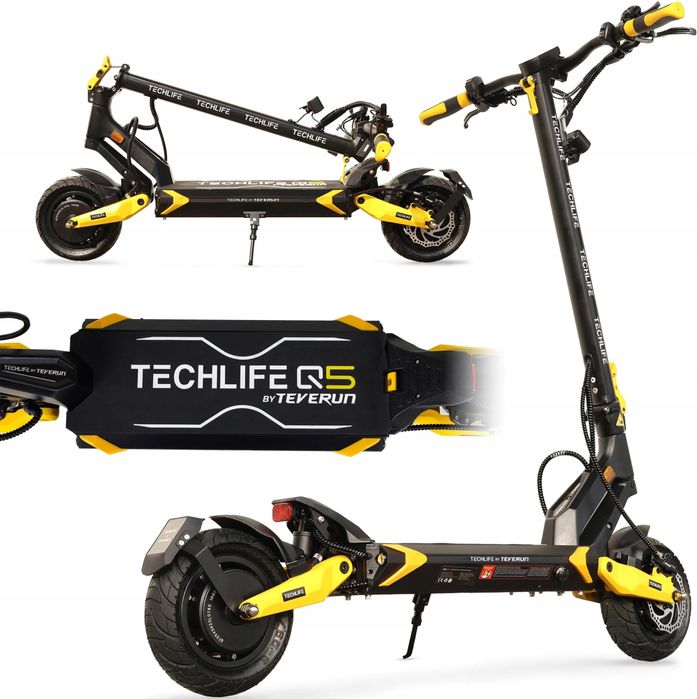 FABRYCZNIE NOWA Hulajnoga Elektryczna TECHLIFE Q5 2.0 20Ah 52V