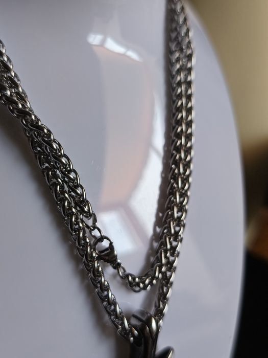 Colar 100% aço inoxidável Viking Silver Arrow