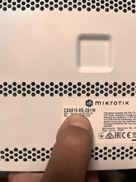 Комутатори, маршрутизатори Mikrotik Dahua