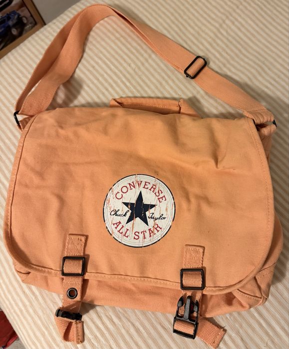 Pasta tiracolo Converse All Star em coral