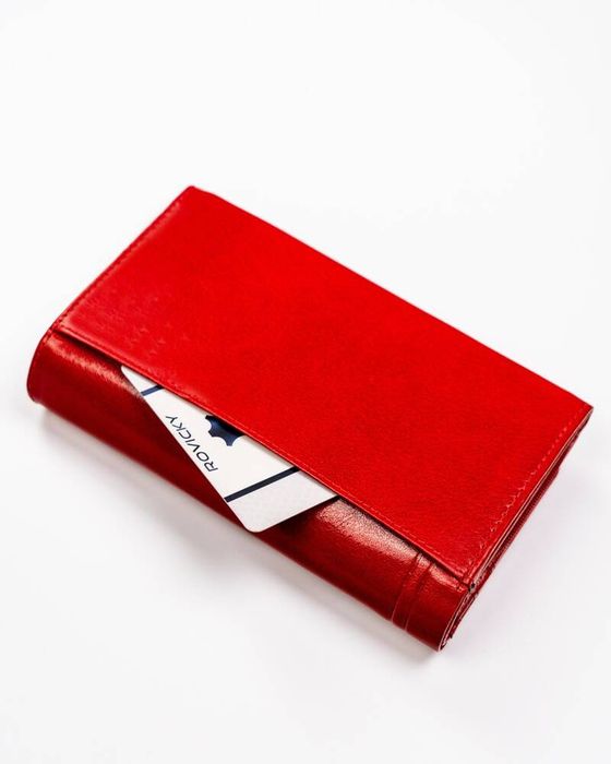 duży, pojemny portfel damski ze skóry naturalnej - rovicky