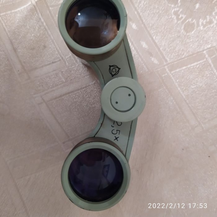 бинокль театральный, салатовый, 2.5 увеличение