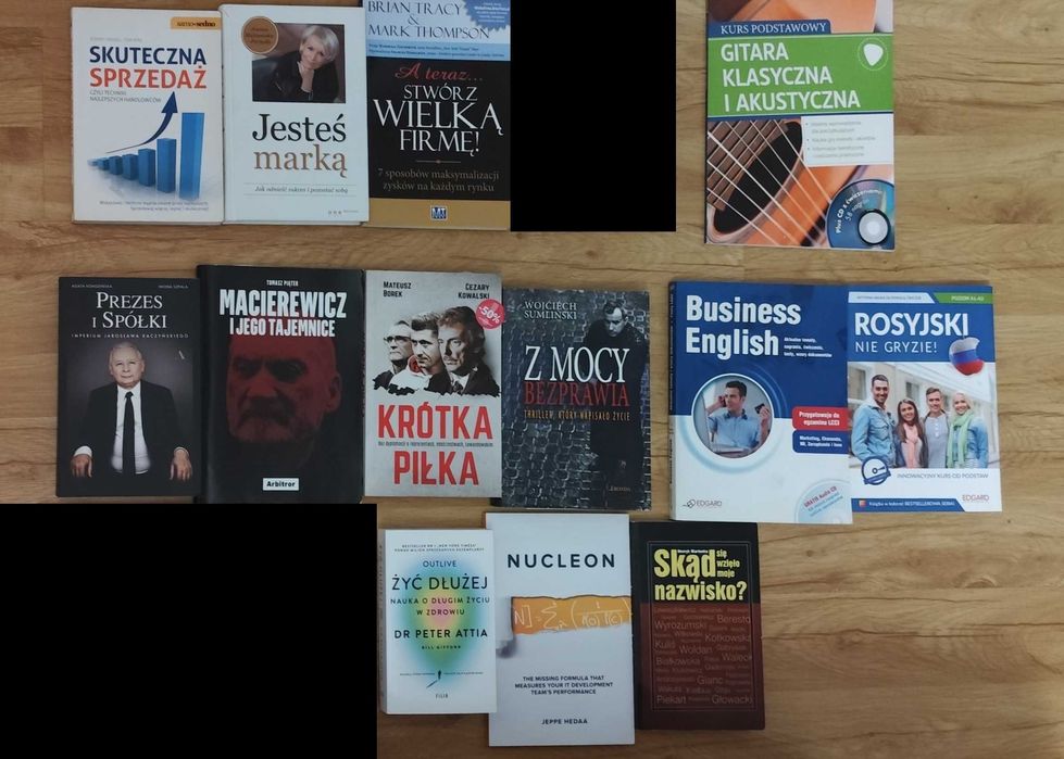 Książki o różnej tematyce