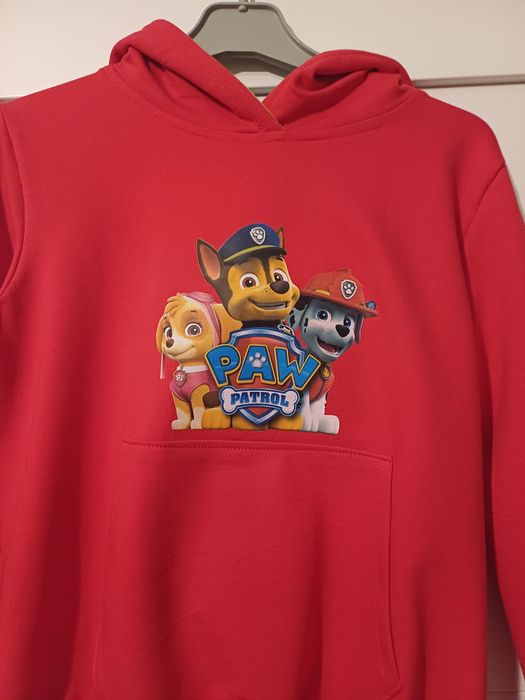 Nowa bluza kangurka, unisex Psi patrol rozmiar 116/122