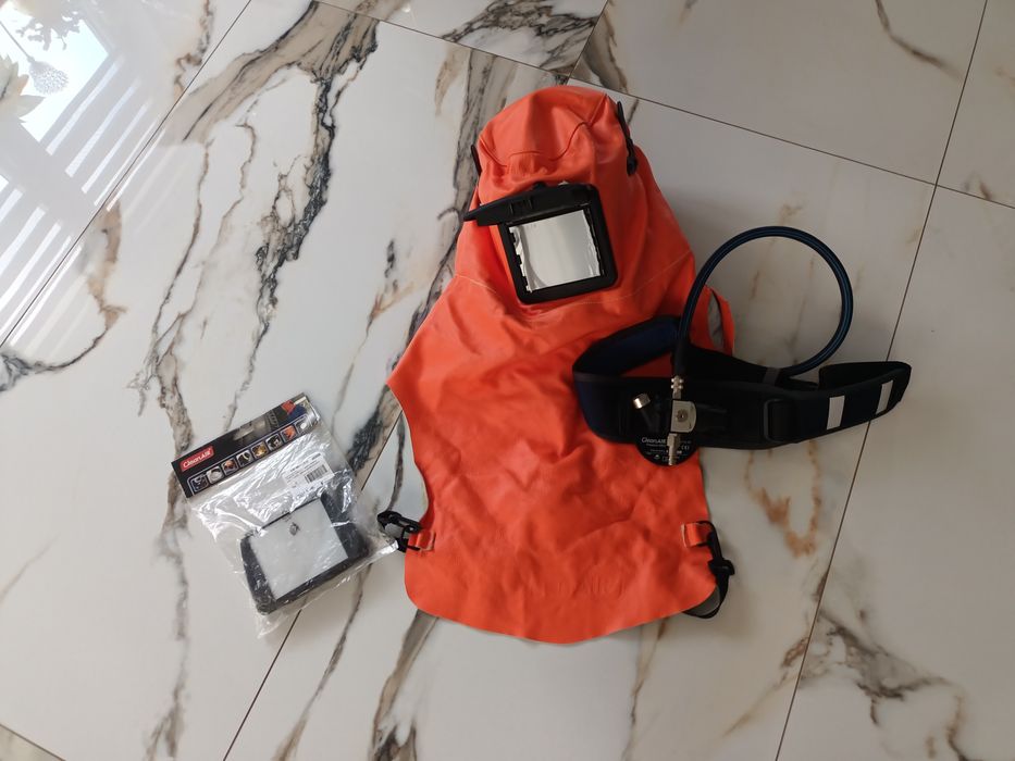 Przyłbica spawalnicza pas zapasowa szybka nowy zestaw wąż