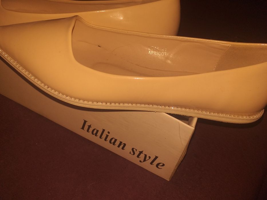 SeaSrar półbuty  lakoerowane włoskie Italian