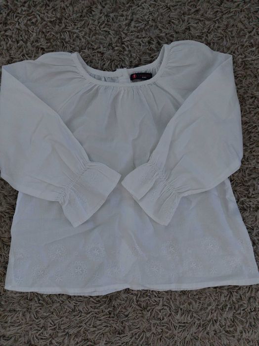Lanidor White Shirt with Embroidery, 24 Months
