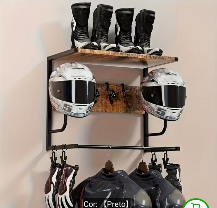 Suporte de parede para capacetes
