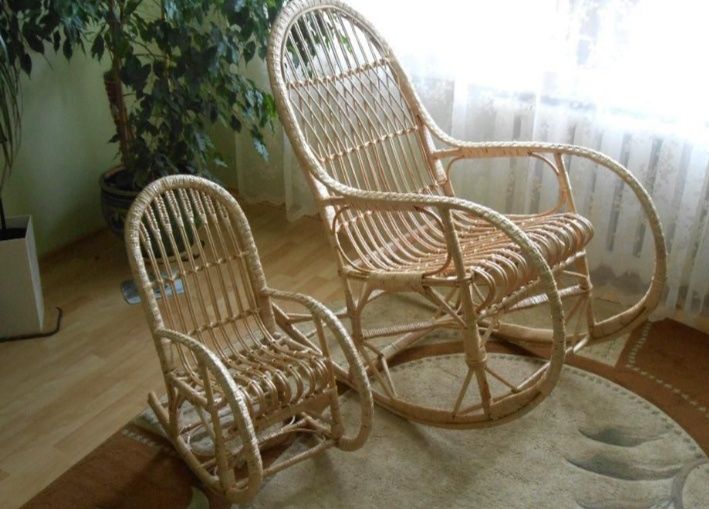 Нове крісло плетене гойдалка , качалка кресло , лоза, плетене з лози