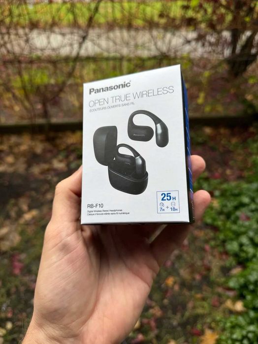 Słuchawki powietrzne PANASONIC RB-F10 Czarne Nowe Okazja