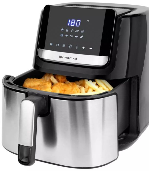 NOWA solidna frytkownica beztłuszczowa AIR FRYER 6,5L XXL LCD dotyk