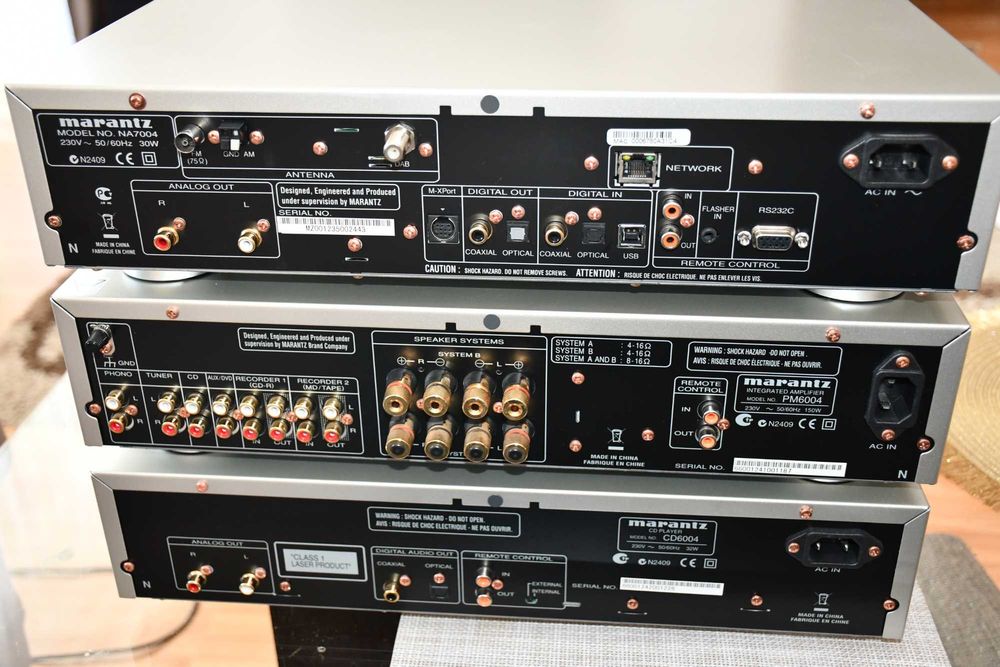 Zestaw stereo Marantza PM6004 + CD6004 + NA7004 jak nowy.