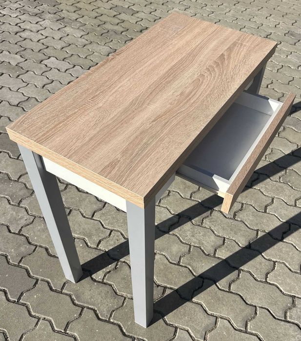 Mesa Consola Convertível / Mesa de Livro Efeito Carvalho – Como Nova