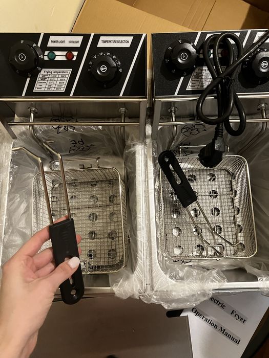 Fritadeira VEVOR Double Deep Fat Fryer Large 5000W