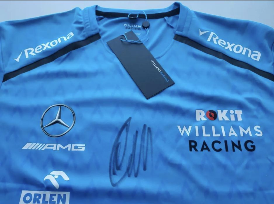 Koszulka z podpisem George Russell kierowca F1 Mercedes