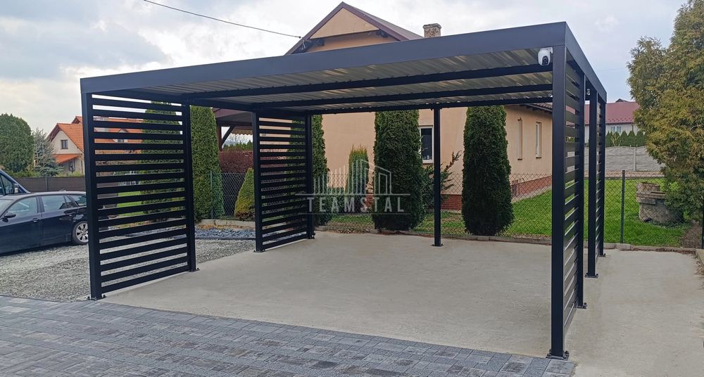CarPort PREMIUM Wiata samochodowa 5x5 dodatkowa zabudowa TS1027